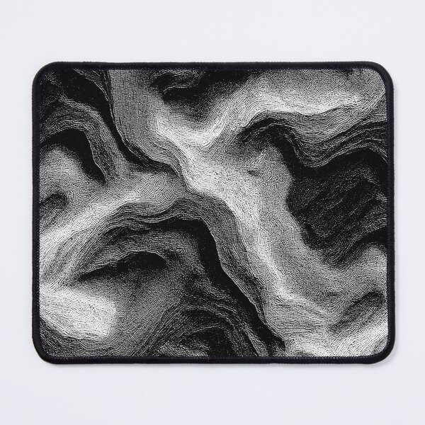 Item preview, Topographic Noise – Abstract Monochrome Texture designed and sold by Equinox-Ds.