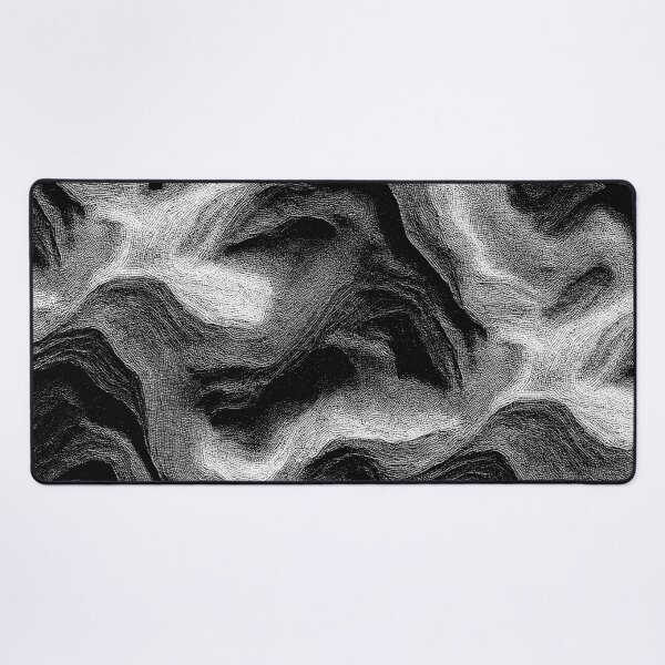 Item preview, Topographic Noise – Abstract Monochrome Texture designed and sold by Equinox-Ds.