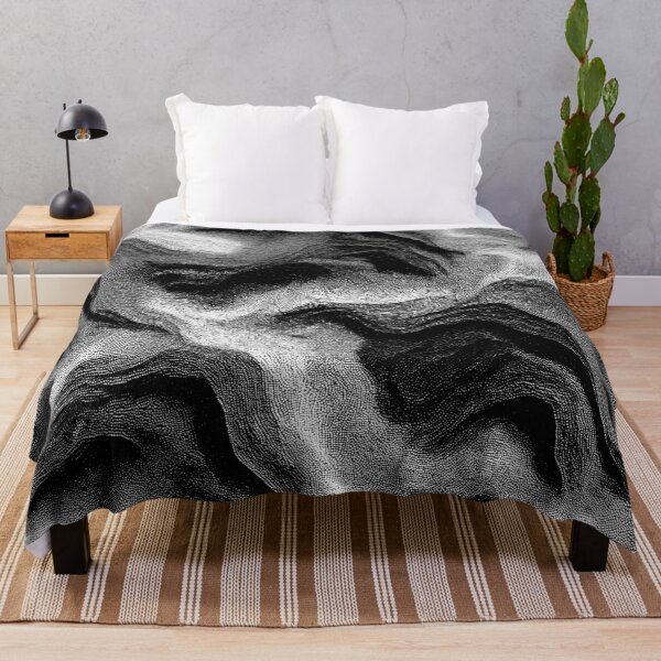 Item preview, Topographic Noise – Abstract Monochrome Texture designed and sold by Equinox-Ds.