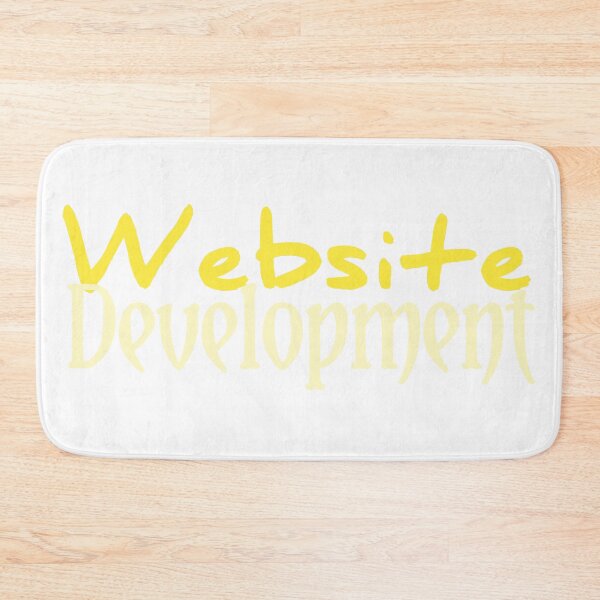 Artikelvorschau, Typografie für Webseitenentwicklung in kräftigem Gelb – Technisches Grafikdesign für T-Shirts und Aufkleber entworfen und verkauft von Faali950.