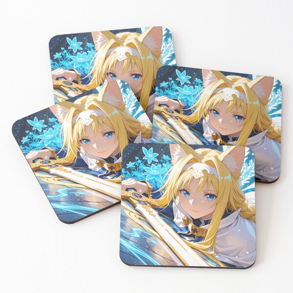 Item preview, Alice Zuberg Sword Art Online anime fantasy knight sacred magic blue anime girl designed and sold by TorbenKuhano.