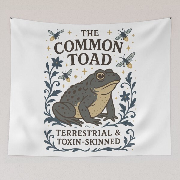 Item preview, The Common Toad Illustration designed and sold by WildlifeInc.