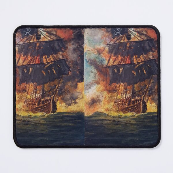 Item preview, Burning pirate ship designed and sold by ZiehrArt.