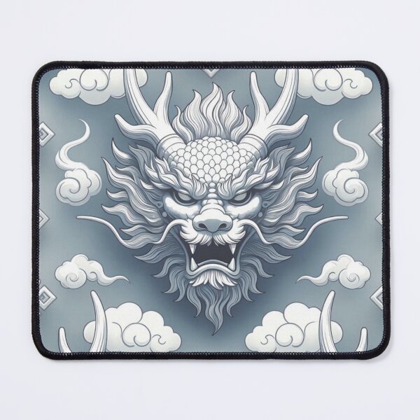 Item preview, Majestic Mongolian Dragon Seamless Pattern designed and sold by ChinzorigBAY.