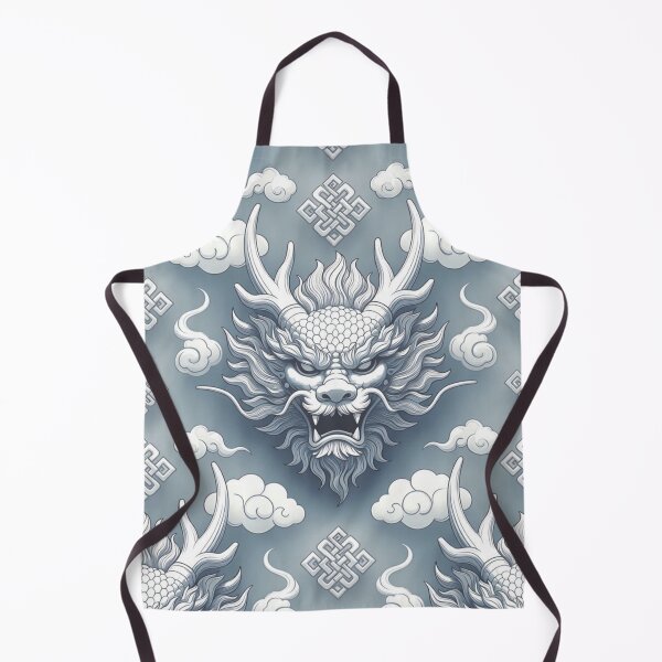 Item preview, Majestic Mongolian Dragon Seamless Pattern designed and sold by ChinzorigBAY.