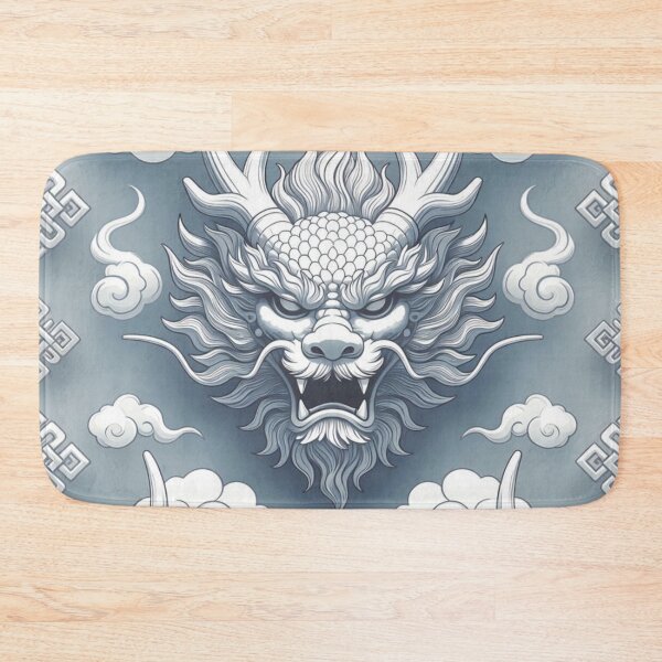 Item preview, Majestic Mongolian Dragon Seamless Pattern designed and sold by ChinzorigBAY.