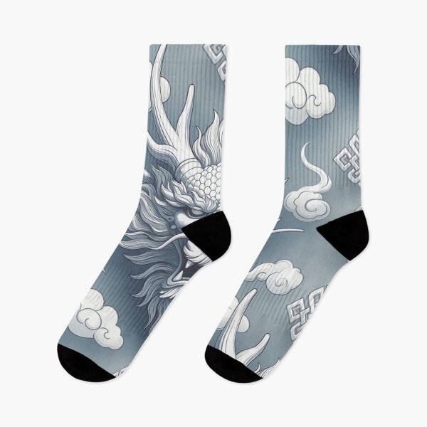 Item preview, Majestic Mongolian Dragon Seamless Pattern designed and sold by ChinzorigBAY.