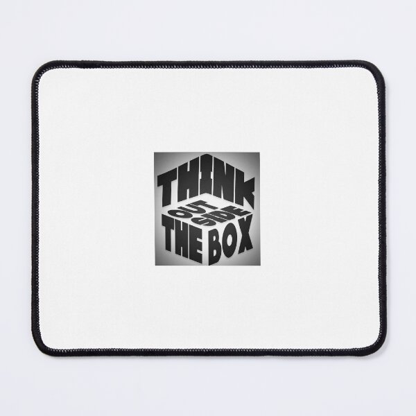 Item preview, Think Outside The Box - 3D Isometric Typography designed and sold by WEAROK.
