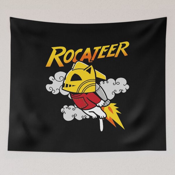 Item preview, Cute Retro Flying Rocketeer Cat Gift For Cat Lovers  designed and sold by kylinecatrionae.