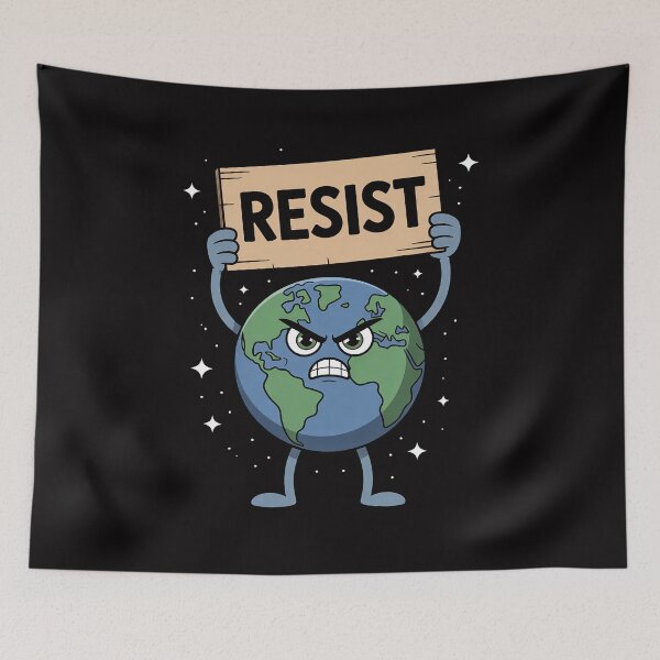 Item preview, Environmental Science Earth Day Resist Climate Change designed and sold by berniceschm.