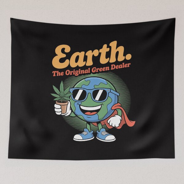 Item preview, Earth The Original Green Dealer Earth Day 420 Pot Cannabis designed and sold by berniceschm.