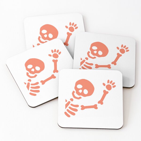Item preview, Cute Skeleton Waving – Minimal Spooky Cartoon Design designed and sold by Horrify.