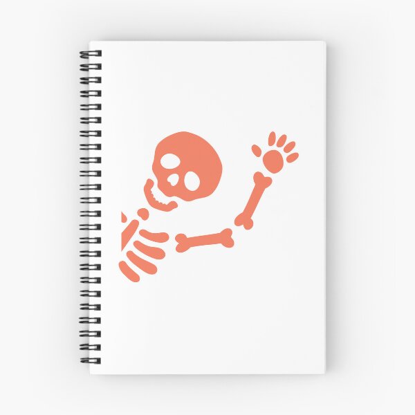 Item preview, Cute Skeleton Waving – Minimal Spooky Cartoon Design designed and sold by Horrify.