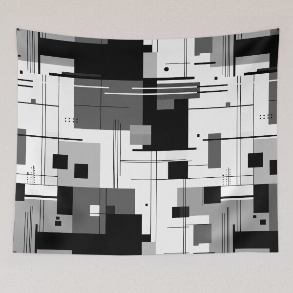Item preview, Abstract Bauhaus Geometric Pattern designed and sold by Equinox-Ds.