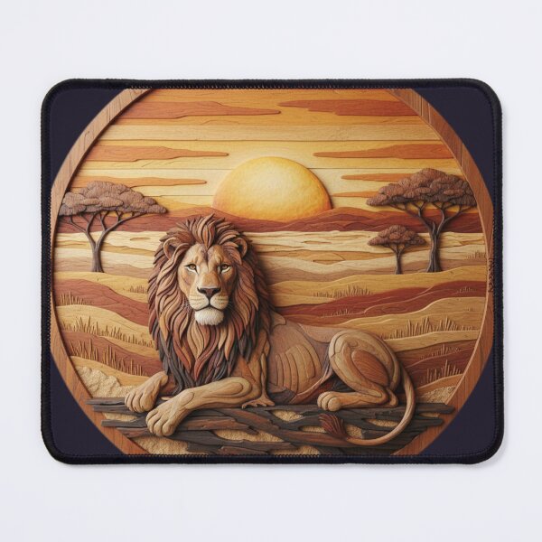 Item preview, African Chimpanzee Inlay Art Ancestral Wisdom designed and sold by SavannaStrikes.