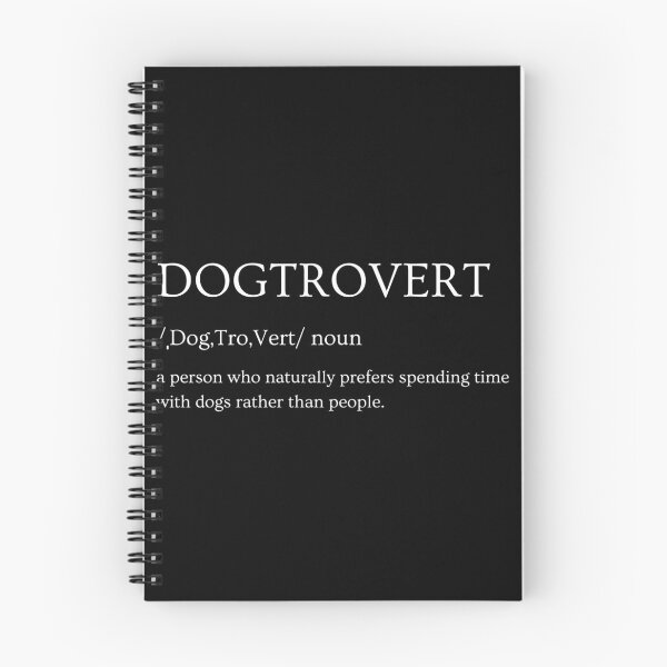 Item preview, Dogtrovert Definition - Funny Dog Lover Typography designed and sold by MotivaChic.
