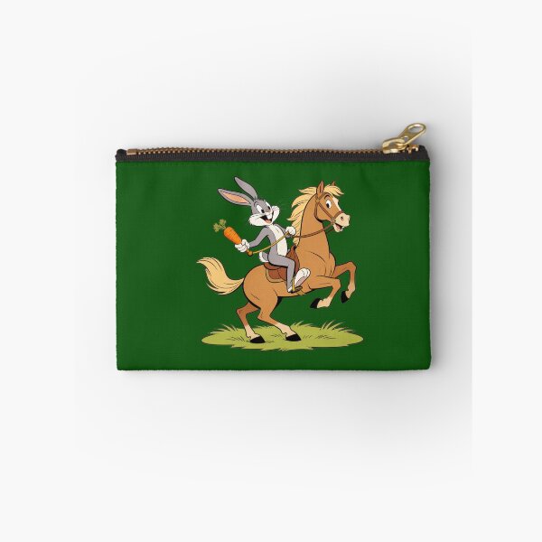 Item preview, Funny Cartoon Rabbit Riding Horse with Carrot – Western Parody Art designed and sold by zohocreations.
