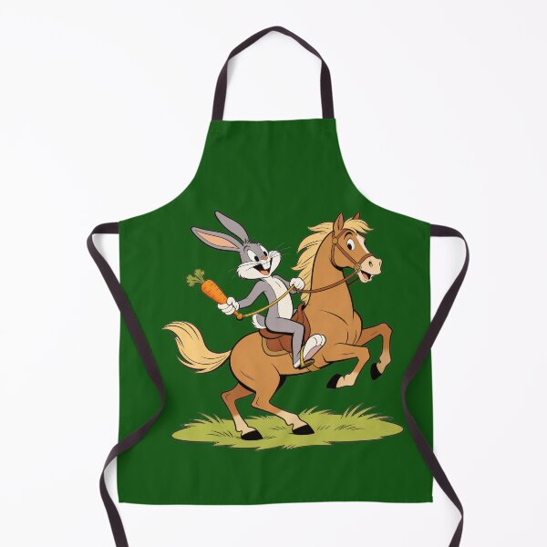 Item preview, Funny Cartoon Rabbit Riding Horse with Carrot – Western Parody Art designed and sold by zohocreations.