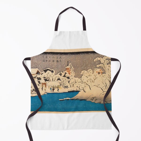 Item preview, Asakusa Temple in Snow - Vintage Japanese Woodblock Print designed and sold by Open Canvas.