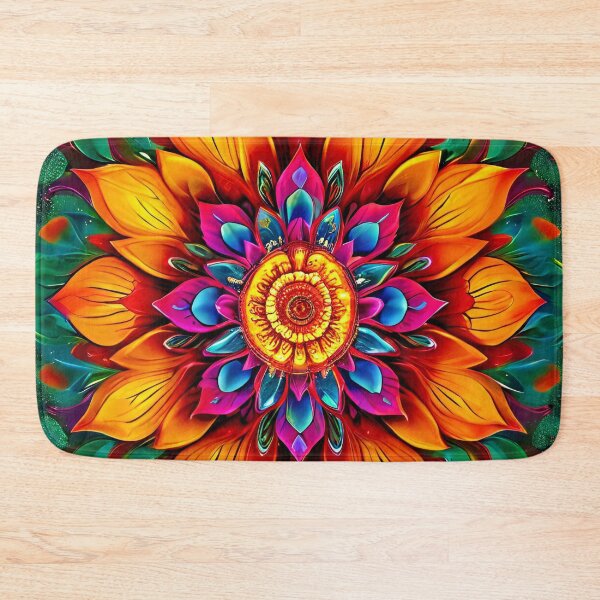 Item preview, Colorful mandala flower in a spiritual style designed and sold by Mianku | Für das Leben.