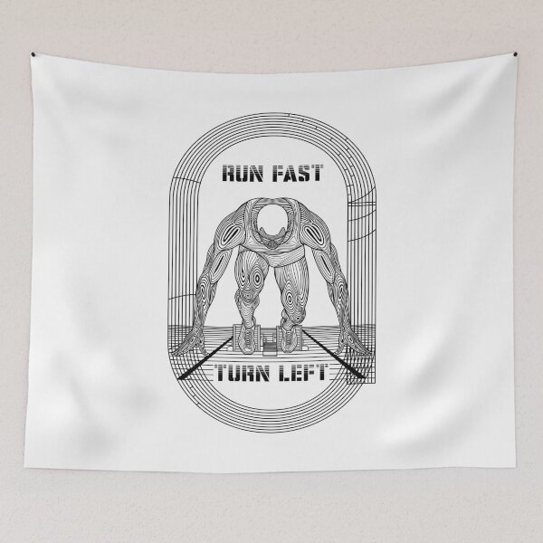 Item preview, Run Fast Turn Left Track And Field Runner Sprinter Man designed and sold by GrandeDuc.