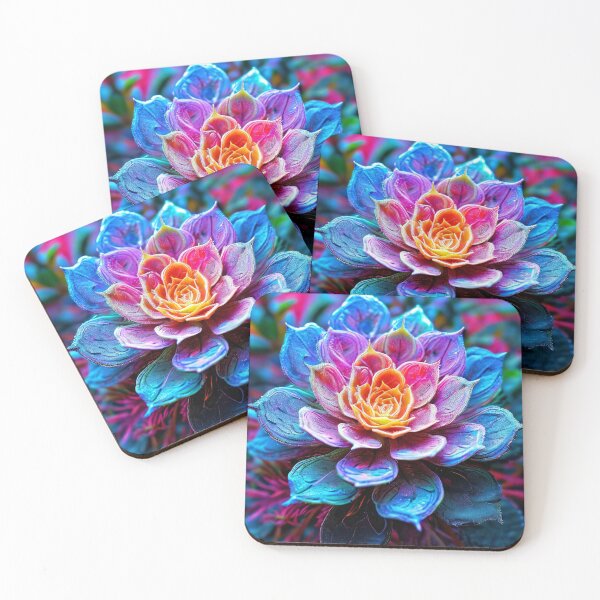 Item preview, Colorful, detailed succulent in close-up designed and sold by Mianku | Für das Leben.
