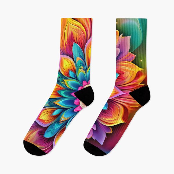 Item preview, A colorful, vibrant mandala flower in detail designed and sold by Mianku | Für das Leben.