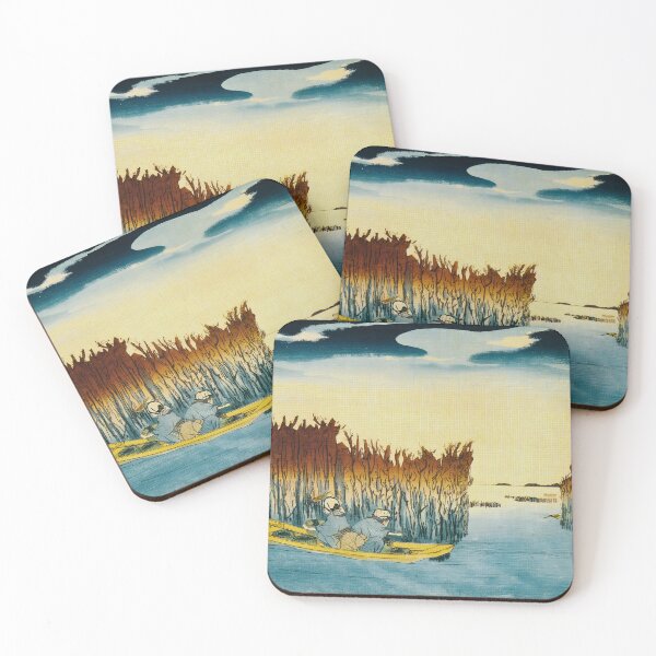 Item preview, Omori Seaweed Gathering - Vintage Japanese Landscape Print designed and sold by Open Canvas.