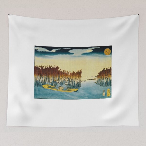 Item preview, Omori Seaweed Gathering - Vintage Japanese Landscape Print designed and sold by Open Canvas.