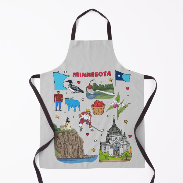 Item preview, Minnesota State Pride, Iconic Landmarks & Symbols Pattern designed and sold by mashmosh.