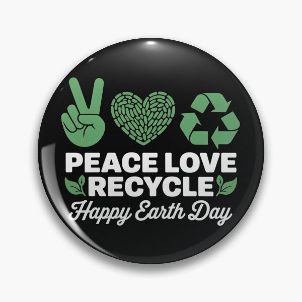 Item preview, Earth Day April 22 Peace Love Recycle Recycling Teacher Kids designed and sold by nicomitchell.