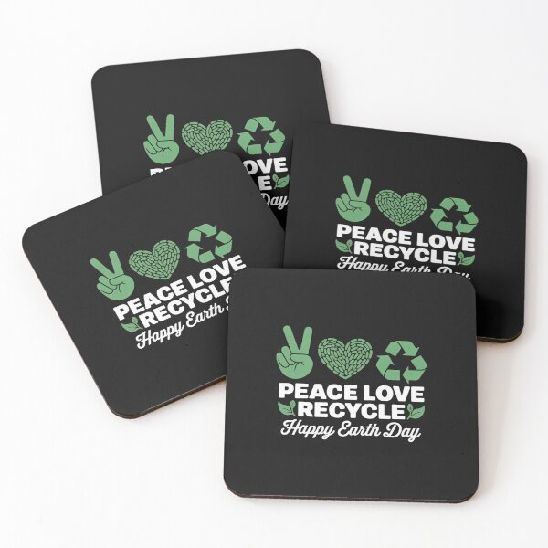 Item preview, Earth Day April 22 Peace Love Recycle Recycling Teacher Kids designed and sold by nicomitchell.