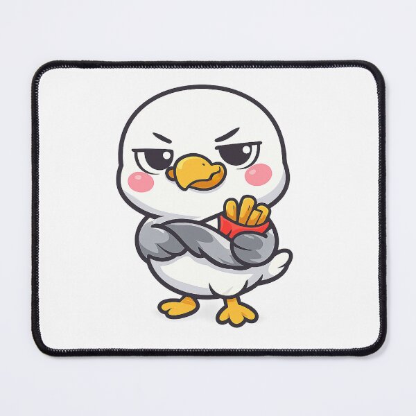 Item preview, Cheeky seagull with fries – Funny coastal meme | North Sea humor design designed and sold by Fies-und-Fein.
