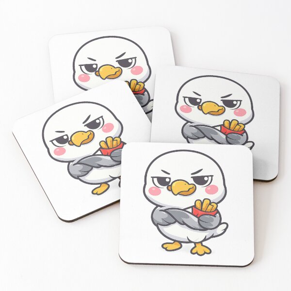 Item preview, Cheeky seagull with fries – Funny coastal meme | North Sea humor design designed and sold by Fies-und-Fein.