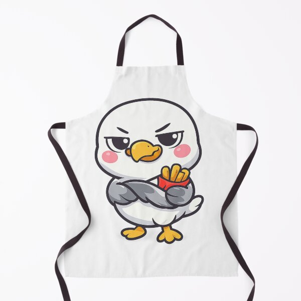 Item preview, Cheeky seagull with fries – Funny coastal meme | North Sea humor design designed and sold by Fies-und-Fein.