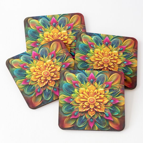 Item preview, Colorful, vibrant, abstract floral illustration designed and sold by Mianku | Für das Leben.