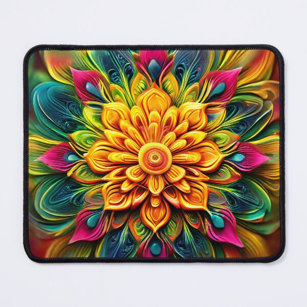 Item preview, Colorful, vibrant, abstract floral illustration designed and sold by Mianku | Für das Leben.