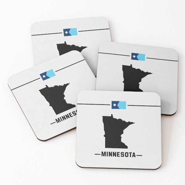 Item preview, Minnesota State Pride - New Official Flag Silhouette designed and sold by mashmosh.