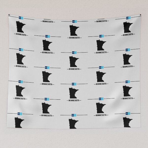 Item preview, Minnesota State Pride - New Official Flag Silhouette designed and sold by mashmosh.