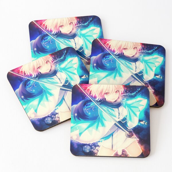 Item preview, Okita Souji Sakura Saber Elegant Warrior Shining With Blue Samurai Anime Spirit designed and sold by thedarvills.