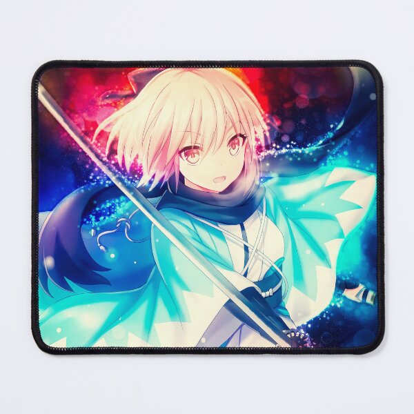 Item preview, Okita Souji Sakura Saber Elegant Warrior Shining With Blue Samurai Anime Spirit designed and sold by thedarvills.