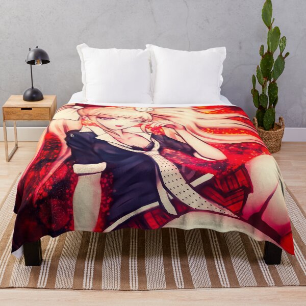 Item preview, Mukuro Ikusaba Fierce Danganronpa Warrior In Fiery Red Shadows designed and sold by thedarvills.