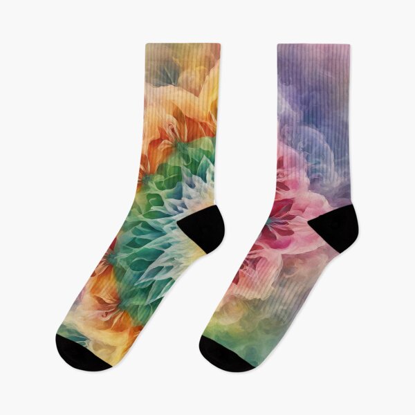 Item preview, Psychedelic rainbow mandala in watercolor style designed and sold by Mianku | Für das Leben.