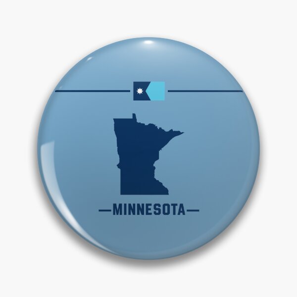 Item preview, Minnesota State Pride - New Official Flag & Map Silhouette designed and sold by mashmosh.