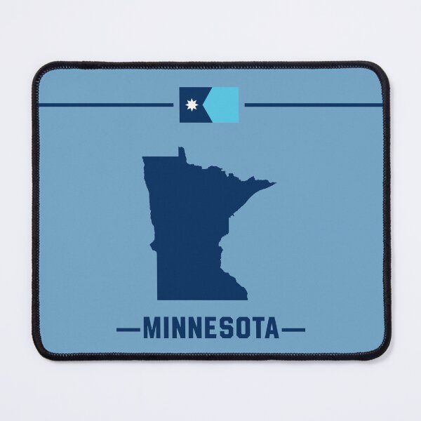 Item preview, Minnesota State Pride - New Official Flag & Map Silhouette designed and sold by mashmosh.