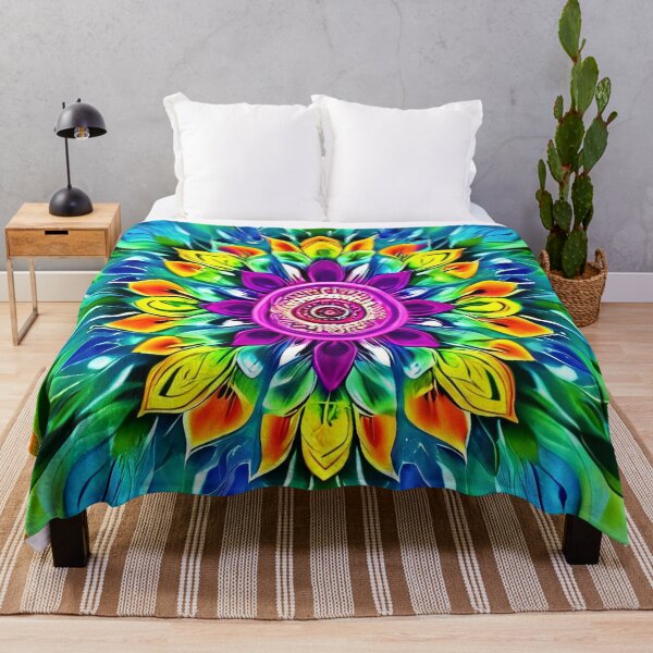 Item preview, Colorful floral mandala with ornaments designed and sold by Mianku | Für das Leben.