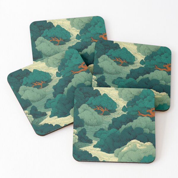 Item preview, Flowing Forest Grove with Stylized Trees designed and sold by Art of Ngu.