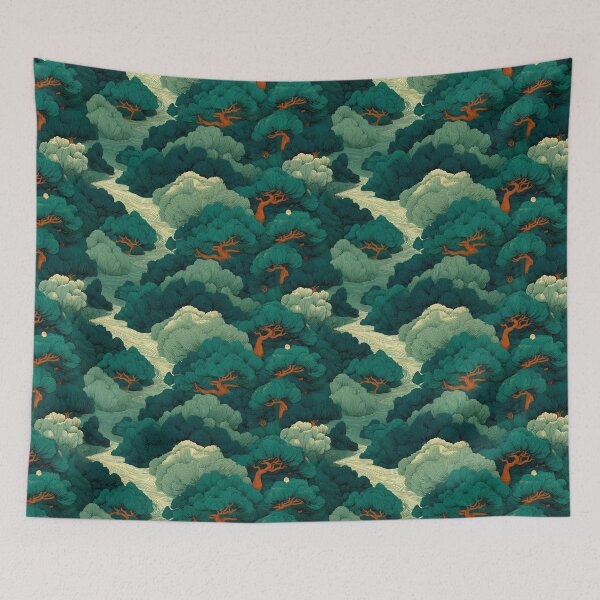 Item preview, Flowing Forest Grove with Stylized Trees designed and sold by Art of Ngu.