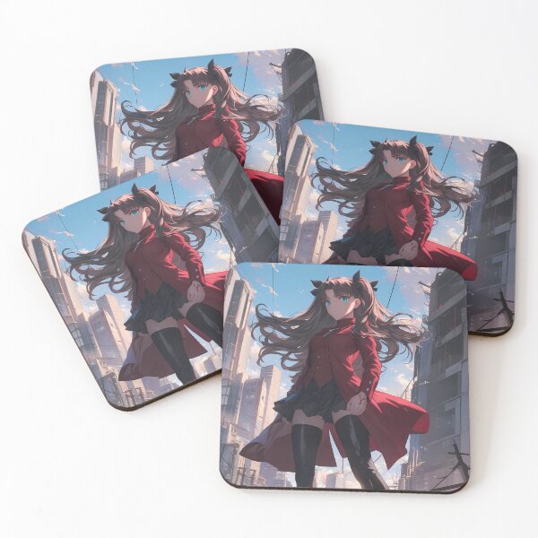 Item preview, Rin Tohsaka Fate Stay Night Anime Mystical Mage Crimson designed and sold by thedarvills.