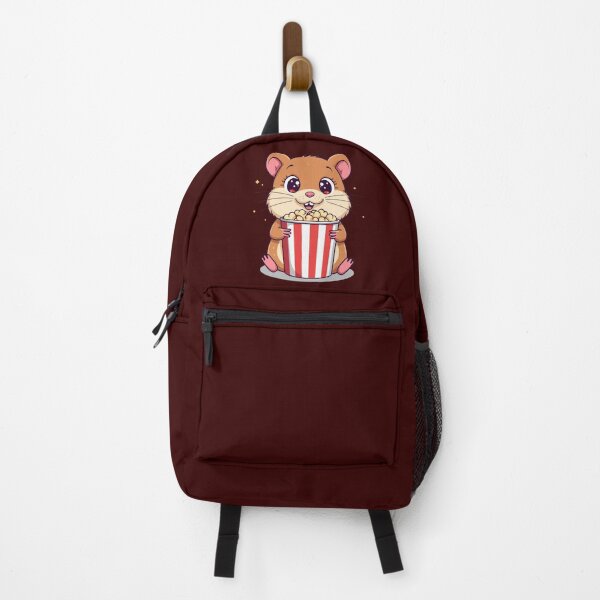 Item preview, Adorable Kawaii Hamster Eating Popcorn | Movie Night Snack designed and sold by SlomianyPisarz.